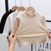 Kids' Velvet Elastic Warm High-Collar Long-Sleeve Tops for Boys and Girls - Autumn/Winter