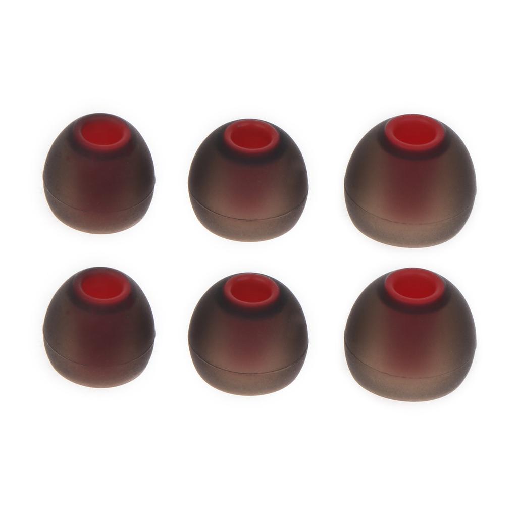 1 комплект двухцветных силиконовых сменных вкладышей для наушников-вкладышей с отверстием 3,8 мм