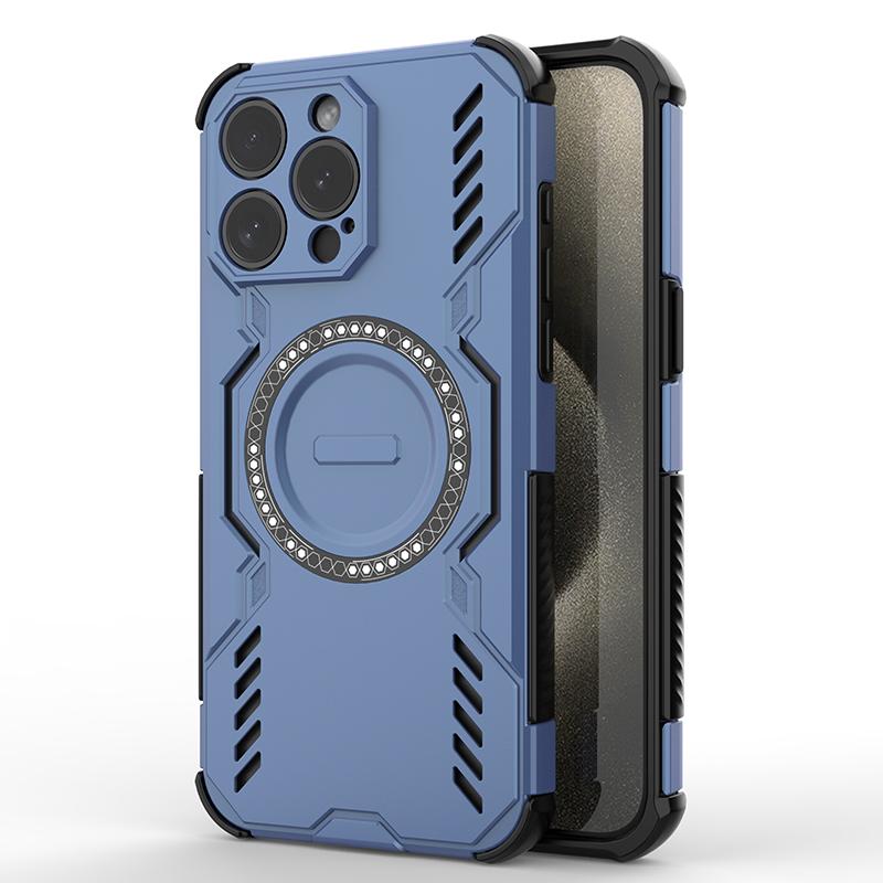 Жесткий магнитный чехол для телефона iPhone 15 16 Pro Max 16E Samsung Galaxy S25 Ultra A06 A16 A26 двухслойный прочный TPU+PC противоударный чехол для Redmi