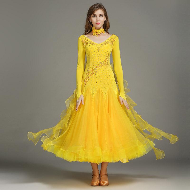 Платье для бальных танцев женское одежда для современных танцев с длинным рукавом дешевые костюмы