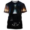 Horror Movie The Nun Graphic T-shirts 3D Print Men/Women Short Sleeve O-Neck T-shirt Oversized Streetwear Harajuku Tees Y2k Tops