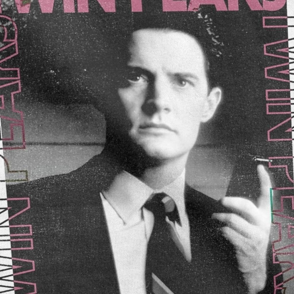 Мужская Женская Футболка с Постером Телешоу Дэвида Линча Твин Пикс 100% Хлопковая Одежда Футболки с Коротким Рукавом и Круглым Вырезом Футболка Большого Размера