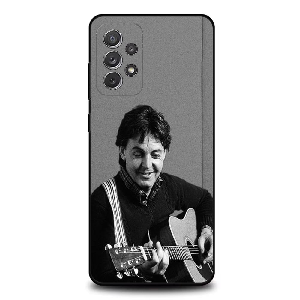 Singer P-Paul M-McCartney Phone Case For Samsung S25,S24,S21,S22,S23,S30,Ultra,S20,Plus,Fe,Lite,Note,10,9,5G Black Cover