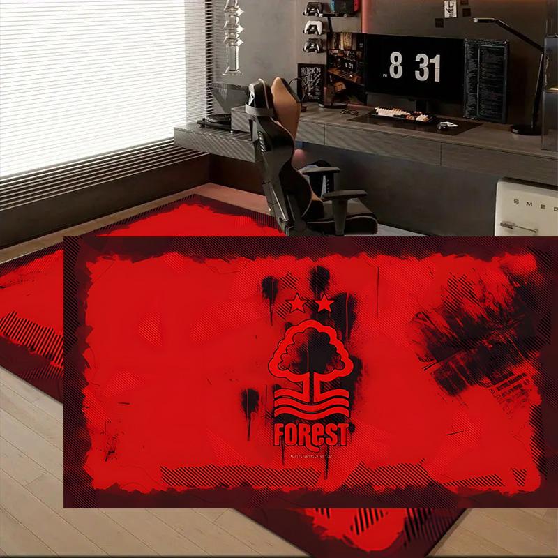 1PC Forest Club Emblem Floor Mat for Living Room, Game Rooms, Office, Bedroom, Office Floor Mat Playful Design, Christmas fan gifts