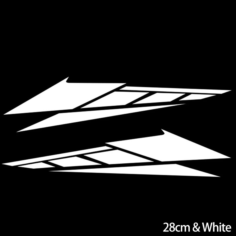 Новые 2 шт. наклейки из ПВХ для мотоциклов, светоотражающие наклейки 20 см/28 см, аксессуары для украшения хвостовой части скутера, декоративные украшения для мотоцикла