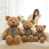 Tie Teddy Bow Bear Plush Toy Cartoon Stuffed Animal Doll Decoration Kids Gift