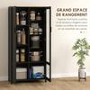 Kitchen Buffet Cabinet Kitchen Furniture Display Cabinet With Adjustable Shelves And 9 Compartments 76 X 36 X 160 Cm
