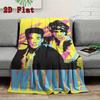 Wham! Band-inspired 2D Flat Pattern Flannel Blanket High quality All Seasons Warmth and Comfort Perfect for Christmas Gifts.PMT0914218