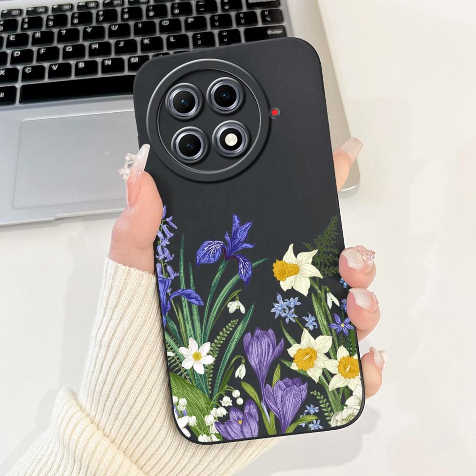 Чехол для Tecno Camon 30S Pro Camon 30S Мультяшный Силиконовый Милый Роскошные Цветы Ударопрочный Чехол для Телефона Для Tecno Camon 30S Задняя Крышка