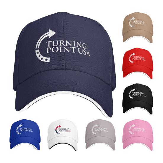 Turning Point USA Шляпа Чарли Кирка Унисекс Регулируемая бейсболка для мужчин и женщин Винтажная Ретро Принт Шляпа