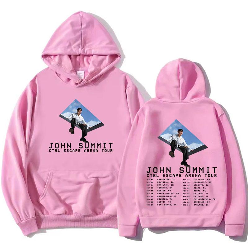 JOHN SUMMIT CTRL ESCAPE Tour 2026 Hoodies Long Sleeve Fashion Hooded Sweatshirt Graphic Print Pullovers Fleece Women Hoody