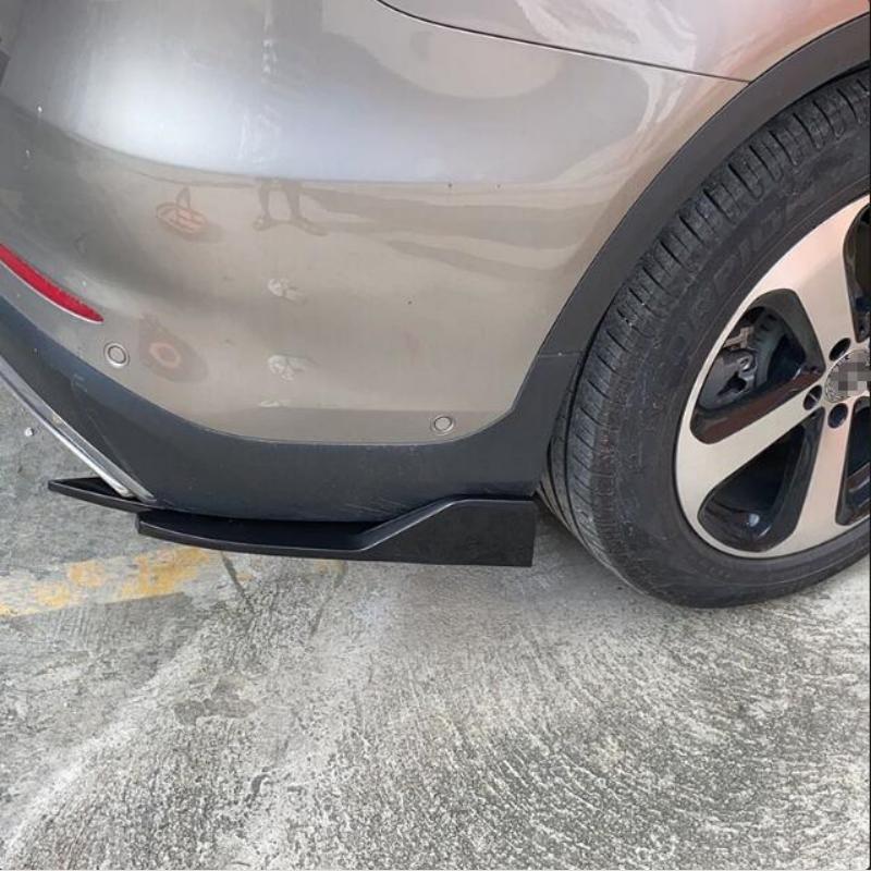 2 шт. Универсальный автомобильный задний бампер спойлер губа карбоновое волокно крыло отделка защита противоударный диффузор боковая юбка обертка угловой сплиттер