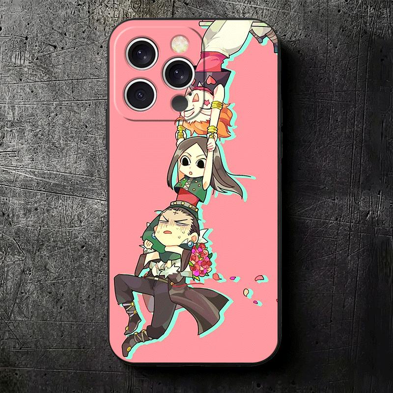 Милый Мягкий Чехол для Телефона Hunter X-Hunters для iPhone 16 16E 17 Air 15 Pro Max 14 Plus 13 Mini 11 12 7 Черный Задний Корпус