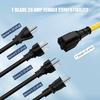 Удлинитель-адаптер 12AWG повышенной прочности 1 фут/32 см Nema 5-15P на 5-20R/6-15R/6-20R 15A 12