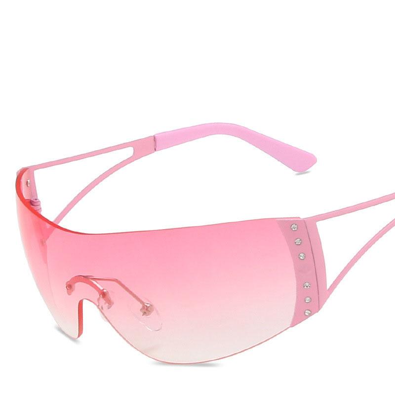 Солнцезащитные очки в стиле будущих технологий Женские Панк Y2K Хип-хоп Защита от УФ-лучей Солнцезащитные очки Женские Сценические Выступления Женские Солнцезащитные очки