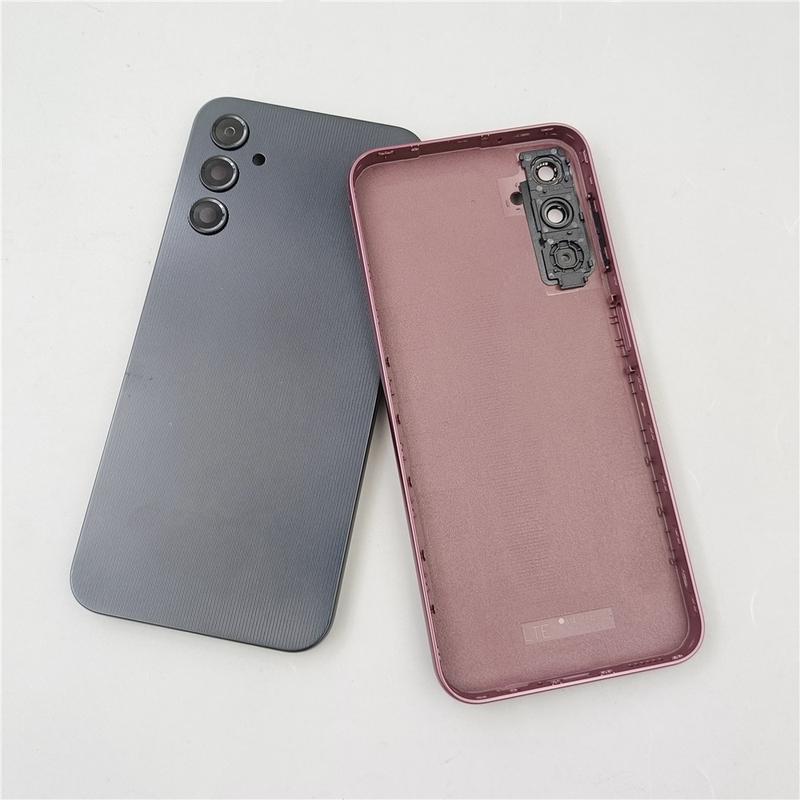 Для SAMSUNG Galaxy A14 4G A145, SM-A146B Задняя крышка корпуса из стекла для аккумулятора, Запасная часть корпуса задней двери С рамкой для объектива камеры