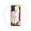 Чехол - Фургон - Белый кот - Samsung Galaxy A32 5G - Мягкий - Защищает и украшает