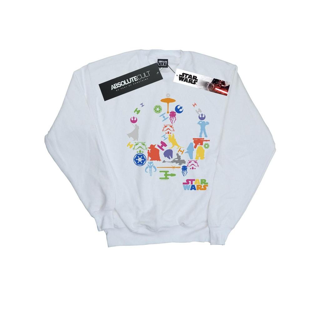 Star Wars Mens Silhouette Collage Sweatshirt