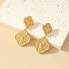 Fashion Simple Four-Leaf Clover Earrings Net Red Senior Sense Of Retro Earrings Female Earrings