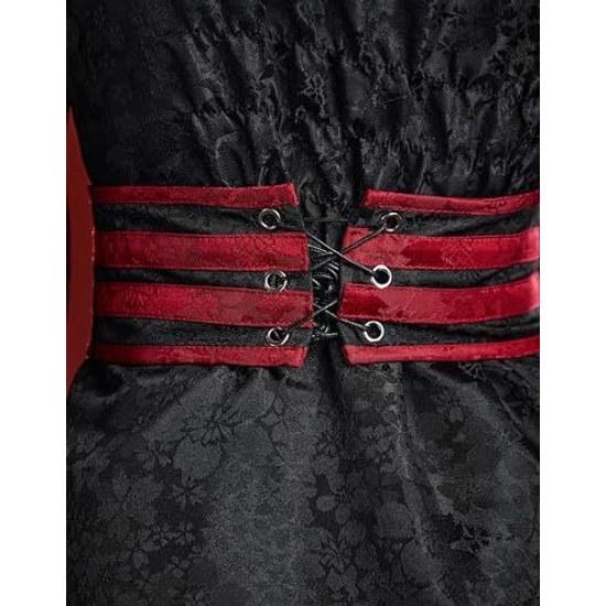 Mobbunny Womens Beauty Costume Cosplay Anime Game One-Piece Kimono Style Yukata Halter Neck Open Chest Japanese Ninja Long Sleeve Sexy Cool Cute Moe