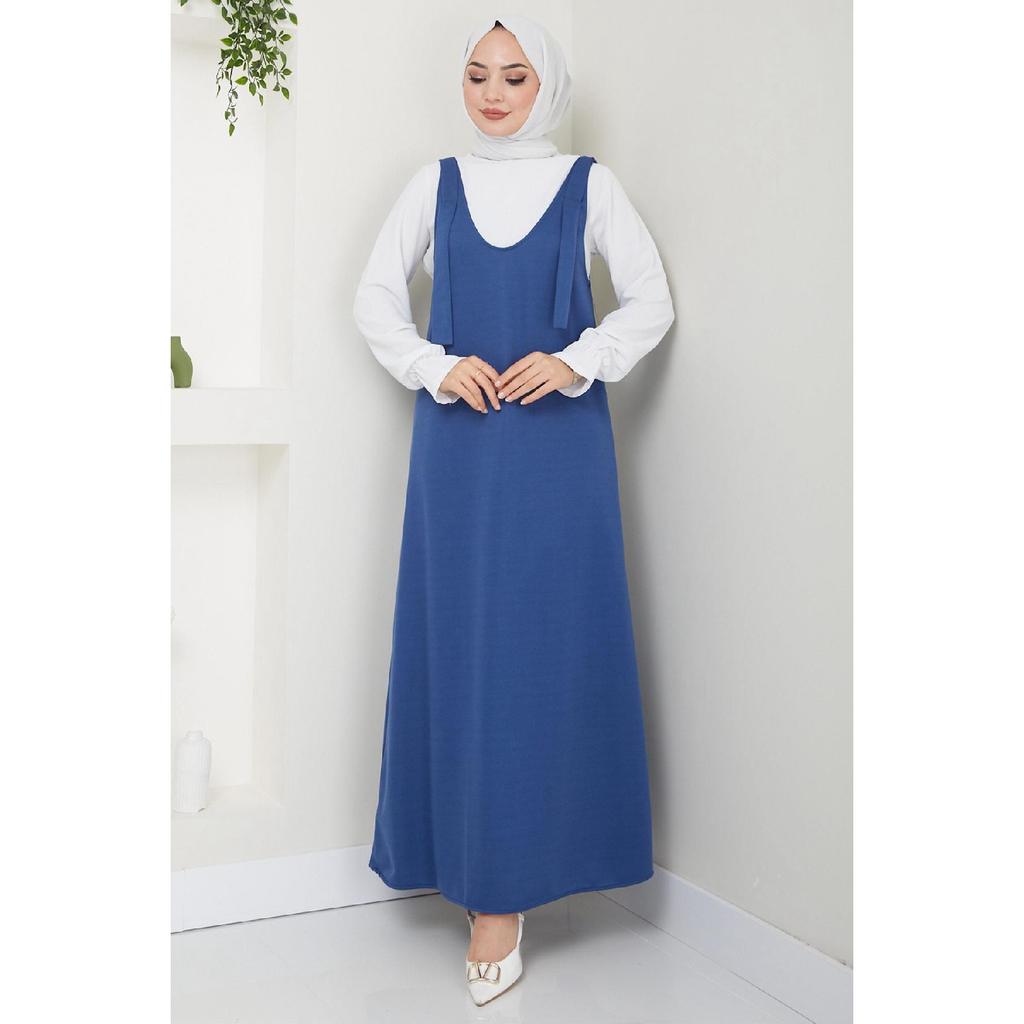 Вязаное платье без рукавов Nehir, черное Hm2389