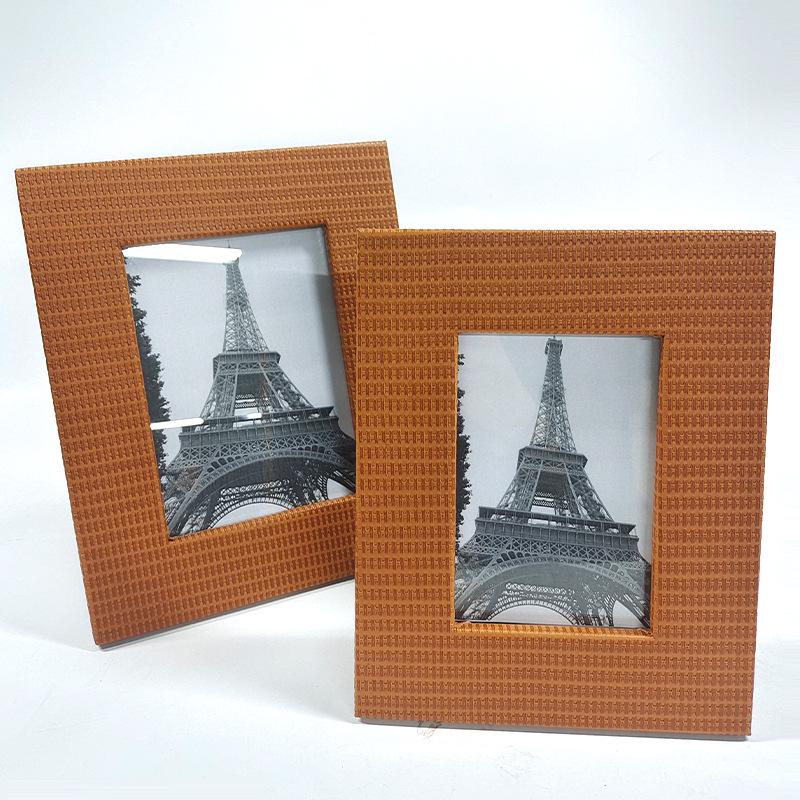 Nordic Woven Wooden Picture Frame - Tabletop & Wall Hanging 