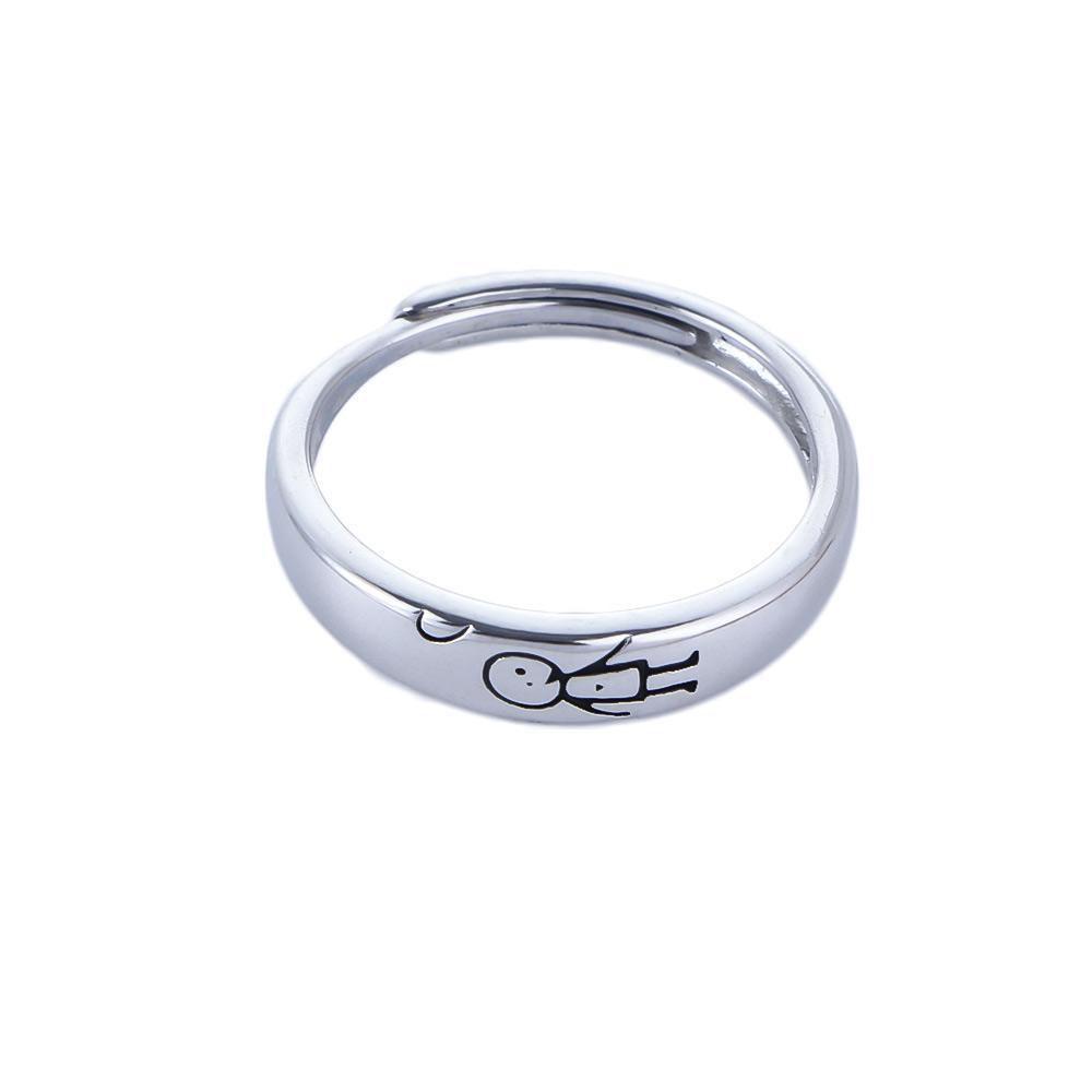 Подарок на День святого Валентина для пар, мальчиков и девочек, модные ювелирные изделия, обручальные кольца, кольца на пальцы, открытые кольца