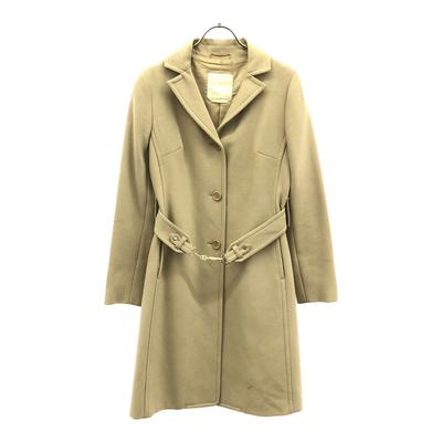 S Max Mara Сделано в Италии Тренч из шерстяной смеси 36 Бежевый Женский Б/у