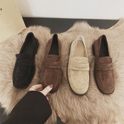 Мода 2025 новые женские лоферы Ретро весенне-осенняя женская обувь Большой размер толстый каблук удобные слипоны для женщин