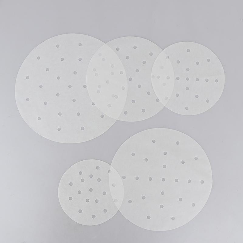 50 шт. 5/6/7/8/9/10 дюймов Бамбуковая корзина Круглая Антипригарная Бумага для пароварки Кухонная Готовка Бамбуковая пароварка Бумага для димсамов