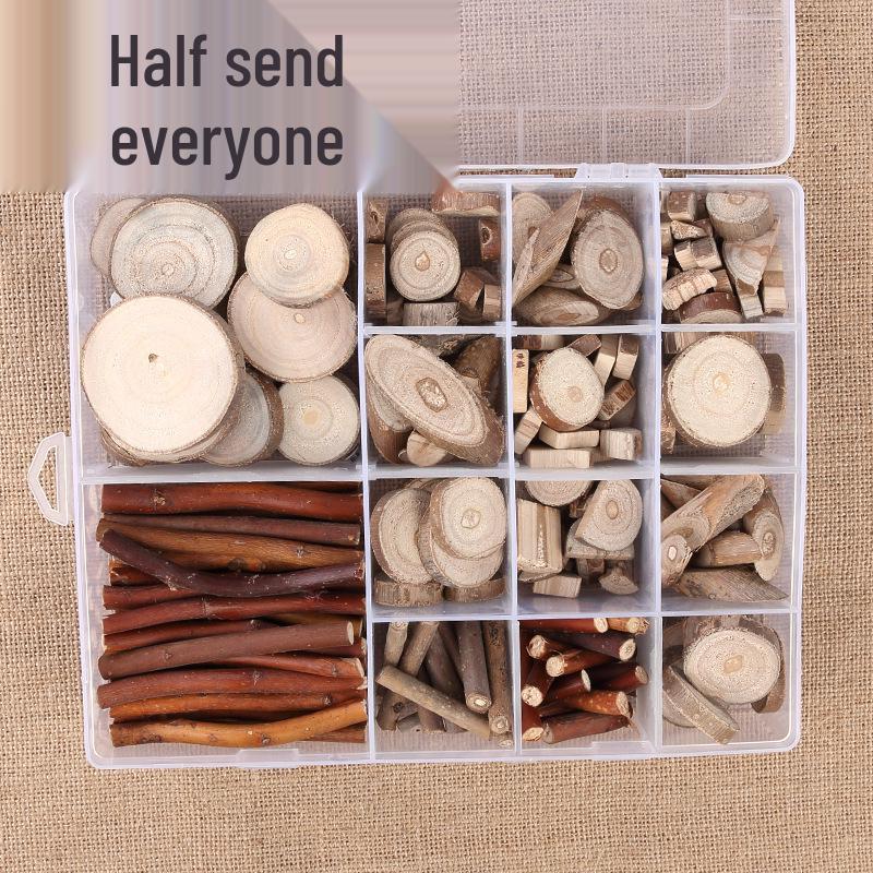 Wood Chips & Tree Slices Activity Kit for Kindergarten