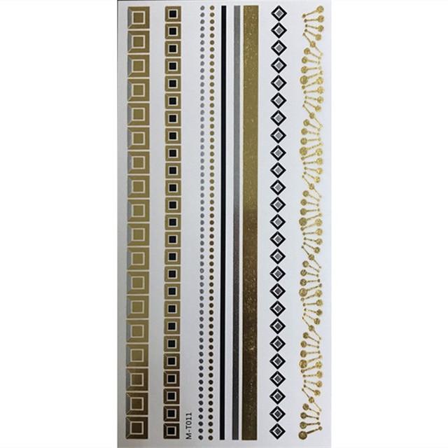 Metallic Gold Butterfly Tattoo Silver Waterproof Temporary Tattoos Stickers On The Body Women Men Boho Resort Style