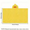 Hooded Bath Towel Soft Plush Baby Bath Towel Absorbent Cartoon Duck Pattern Bathrobe Great Christmas Gift for Infants Toddlers