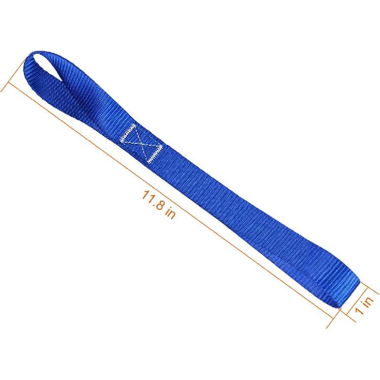 Soft Loop Tie Down Straps (8 Pack) 1800Lbs Load Capacity, 4800Lbs Breaking Strength Heavy Duty Tie Down Loops For Securing ATV UTV Motorcycles
