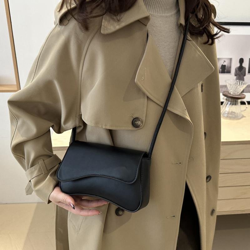 Минималистичная однотонная модная сумка-слинг Cloud Flap, легкая сумка через плечо для поездок на работу, сумка для телефона для девочек-подростков, идеально подходит для прогулок