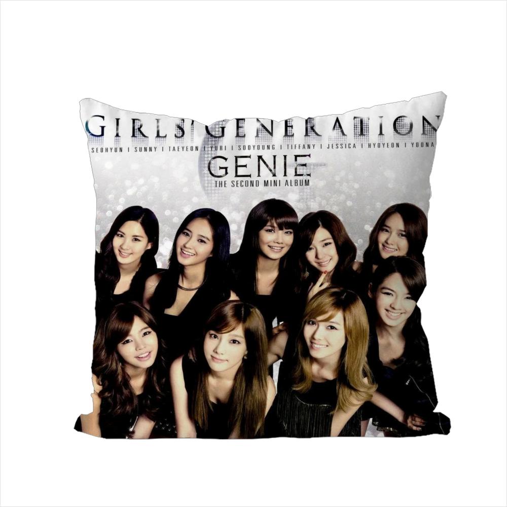 Girls Generation Pillow Case For Car Sofa Decorative Home Doublesided Print Plush Square Throw Pillow Cushion Cover