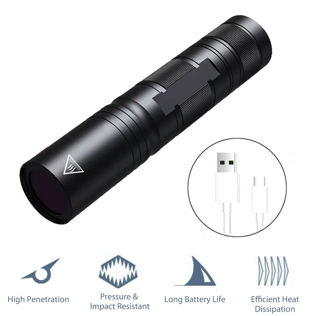 UV 365nm Light, 20W Portable Rechargeable Wood"s Lamp Mini Handheld UV Flashlight for Dog Urine,