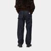 Carhartt WIP Fw24 W Brandon Свободные джинсы с одинарным коленом Тройная строчка Ширинка на молнии Квадратная этикетка Женские брюки Синий I034225-01-02