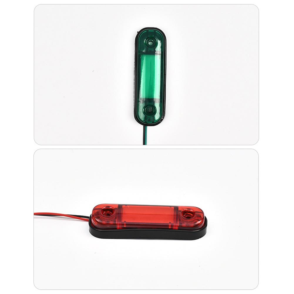12 В - 24 В 3 светодиода Боковой габаритный фонарь для прицепа, предупреждающие огни, боковой направляющий сигнальный фонарь, габаритный фонарь для каравана