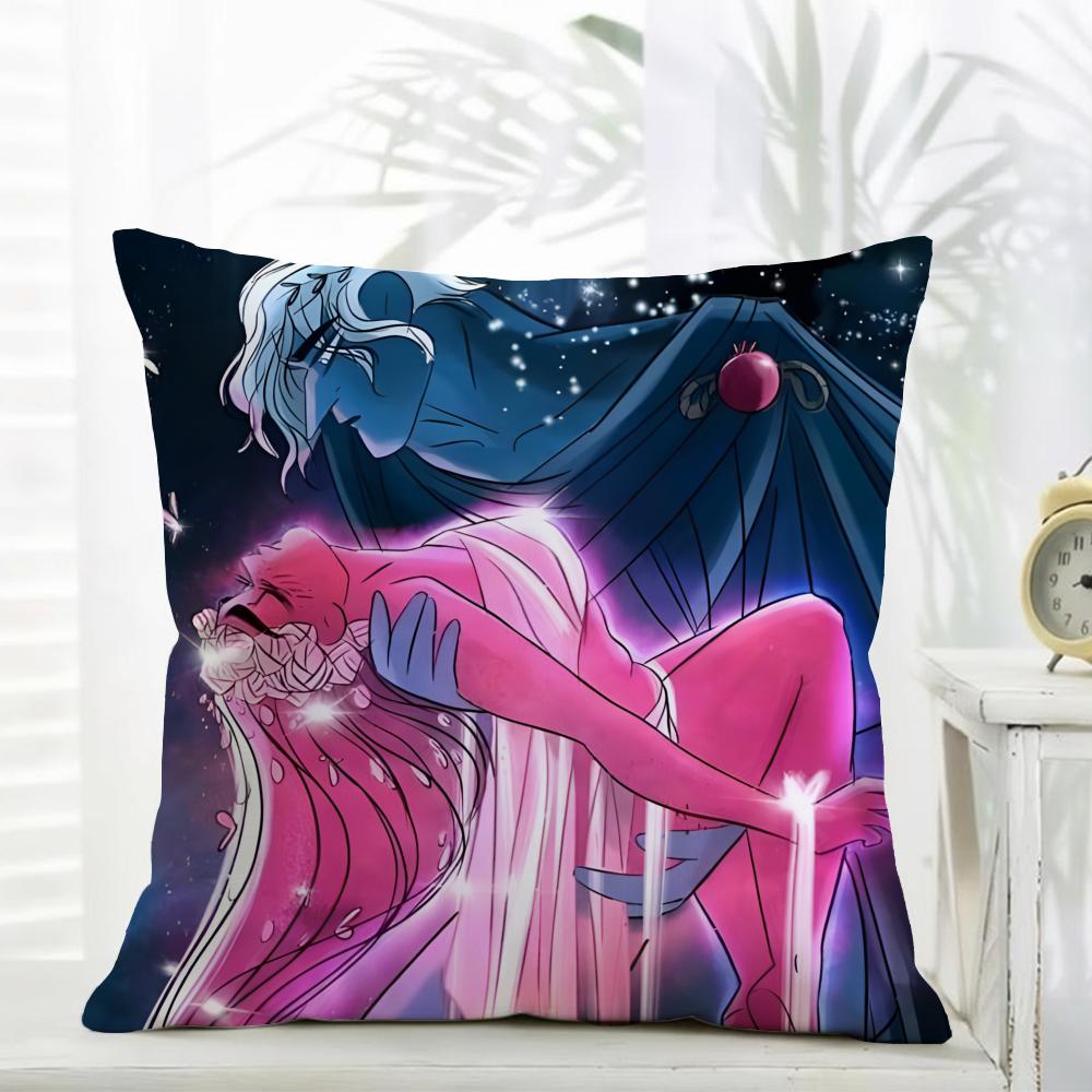 LLore Olympus Pillow Webtoon Peripheral Cushion Cover Daily Washable Linen Pillowcase Soft for Sofa Bed Home Room Decor