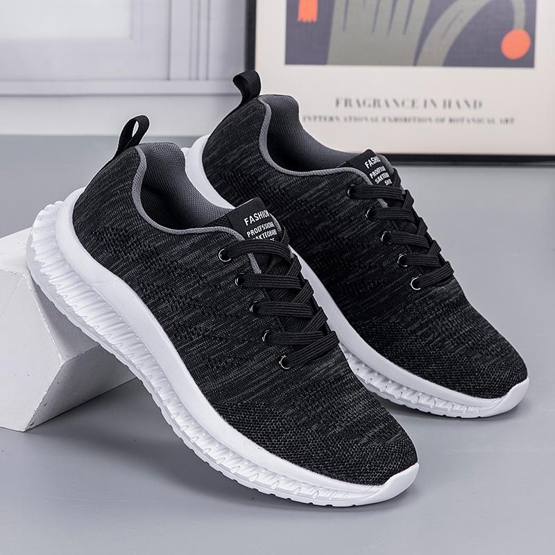 Men's Casual Shoes Autumn Mesh Tennis Platform Jogging Lightweight Fashion Sneakers Lace Up Breathable Vulcanized Shoes 2024