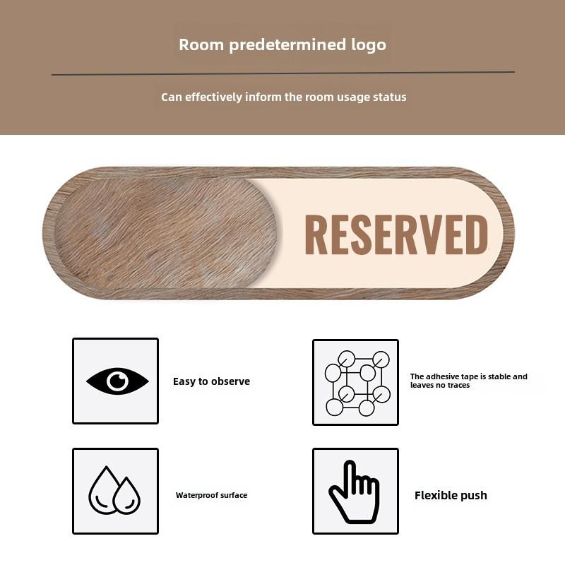 Раздвижная табличка для приватности в частном помещении для дверей спа/ресторана