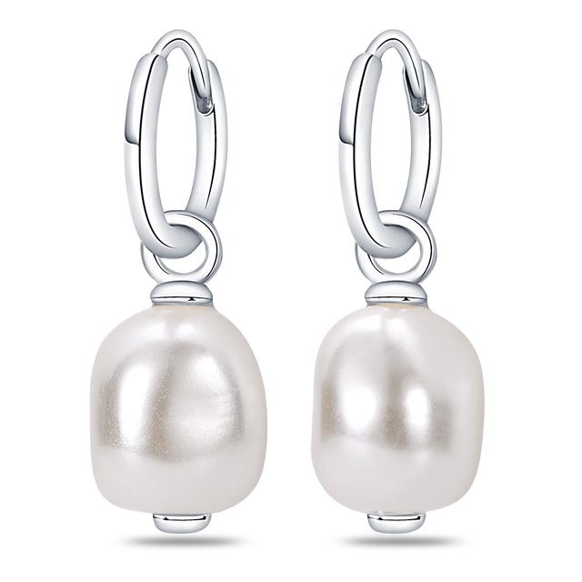 Гламурные двойные серьги-кольца из серебра 925 пробы для оригинальных гламурных ювелирных изделий своими руками