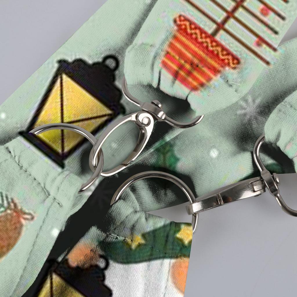 Женский летний комбинезон с рождественским принтом в винтажном стиле (Нерегулируемые ремни)