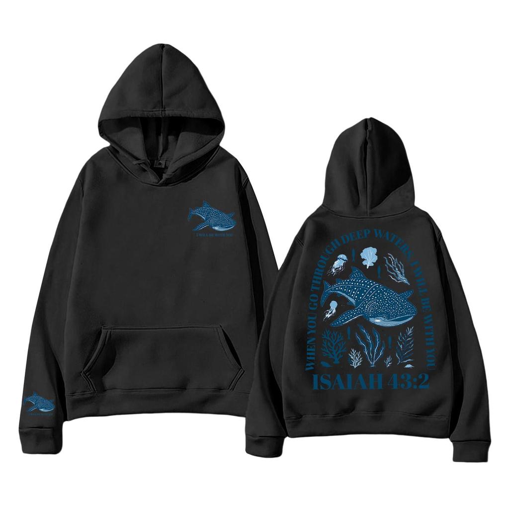 Unisex Lightweight Long-Sleeved Pullover Hoodie With Pockets And Print