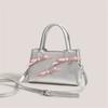 Pure Aesthetic Sweet Bow Decor Ladies Handbag, Luxury Texture Multiway Top Handle Crossbody Purse For Daily Matching