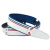 STRAPS Guitar Strap Width Length RACE White RightOn! 6cm, 95~150cm
