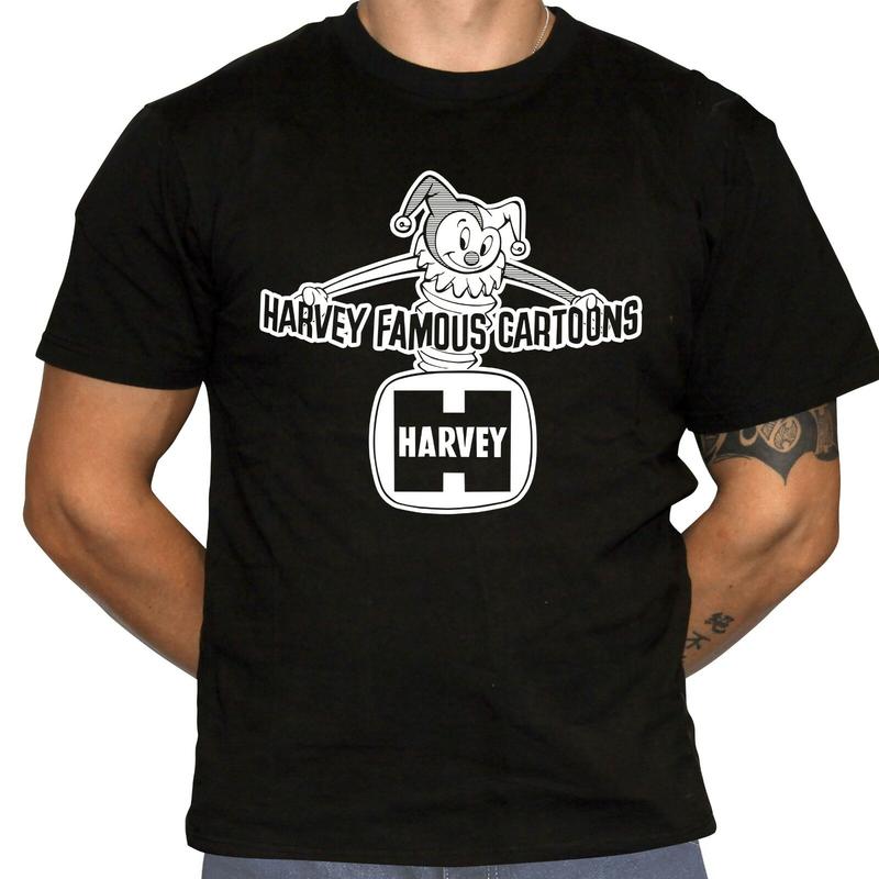 Harvey Famous Cartoons Logo T-Shirt - Defunct Comics Company - Unisex T-Shirt Graphic Tee