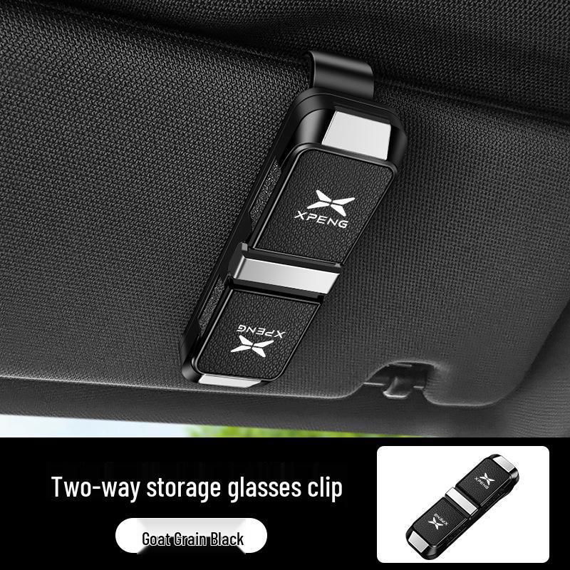 Xiaopeng G3i/G6/P7i High-End Sunglasses Storage Clip & Sun Visor Card Holder for 2023 Models