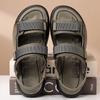Fashion 2025 Summer New Dual-use Outdoor Sports Beach Shoes Sandals for Men Non-slip Ear-resistant Men's Slippers Fashion Leather Sandal